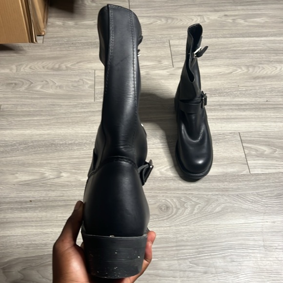 Red Wings Buckle Black Leather Boots (13) - Picture 8 of 17